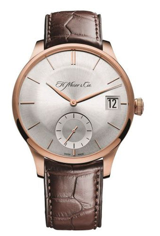 H. Moser & Cie - 2100-0400  Venturer Big Date, Red Gold, Argenté Dial