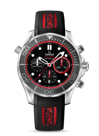 Omega - 212.32.44.50.01.001  Seamaster Diver 300M Co-Axial 44 Regatta Chronograph Stainless Steel / Black / Rubber / ETNZ