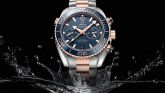 Omega - 215.20.46.51.03.001  Seamaster Planet Ocean 600M Co-Axial 45.5 Master Chronometer Chronograph  Stainless Steel / Sedna Gold / Blue / Bracelet