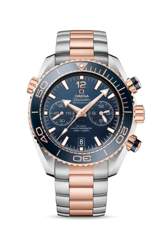 Omega - 215.20.46.51.03.001  Seamaster Planet Ocean 600M Co-Axial 45.5 Master Chronometer Chronograph  Stainless Steel / Sedna Gold / Blue / Bracelet