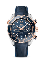 Omega Seamaster Planet Ocean 600M Co-Axial 45.5 Master Chronometer Chronograph Stainless Steel / Blue / Alligator (215.23.46.51.03.001)