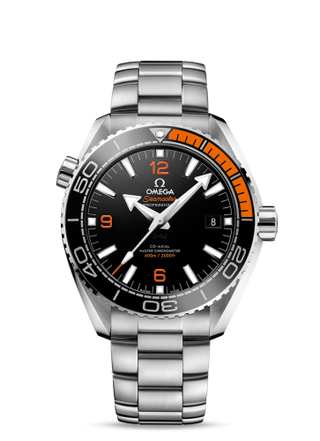 Omega - 215.30.44.21.01.002  Seamaster Planet Ocean 600M Co-Axial 43.5 Master Chronometer Stainless Steel / Orange / Bracelet