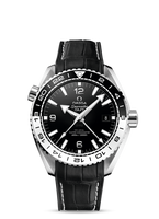 Omega Seamaster Planet Ocean 600M Co-Axial 43.5 Master Chronometer GMT Stainless Steel / Black White / Bracelet (215.33.44.22.01.001)