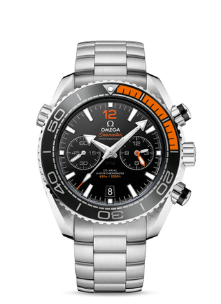 Omega - 215.30.46.51.01.002  Seamaster Planet Ocean 600M Co-Axial 45.5 Master Chronometer Chronograph Stainless Steel / Orange / Bracelet