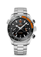 Omega Seamaster Planet Ocean 600M Co-Axial 37.5 Stainless Steel / Orange Numerals / Alligator (215.30.46.51.01.002)