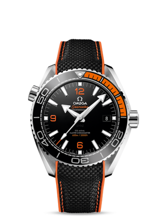 Omega - 215.32.44.21.01.001  Seamaster Planet Ocean 600M Co-Axial 43.5 Master Chronometer Stainless Steel / Orange / Rubber