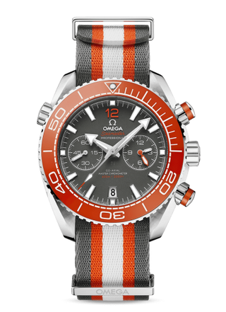 Omega - 215.32.46.51.99.001  Seamaster Planet Ocean 600M Co-Axial 45.5 Master Chronometer Chronograph Stainless Steel / Grey / NATO