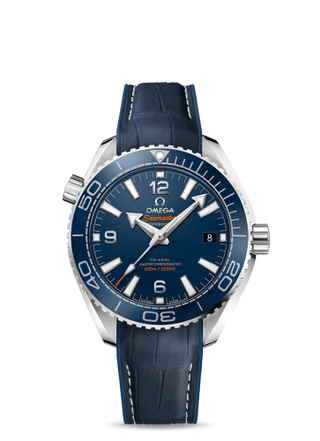 Omega - 215.33.40.20.03.001  Seamaster Planet Ocean 600M Co-Axial 39.5 Master Chronometer Stainless Steel / Blue / Alligator