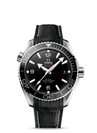 Omega - 215.33.44.21.01.001  Seamaster Planet Ocean 600M Co-Axial 43.5 Master Chronometer Stainless Steel / Black / Alligator