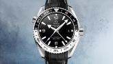 Omega - 215.33.44.22.01.001  Seamaster Planet Ocean 600M Co-Axial 43.5 Master Chronometer GMT Stainless Steel / Black White / Alligator