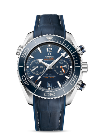 Omega - 215.33.46.51.03.001  Seamaster Planet Ocean 600M Co-Axial 45.5 Master Chronometer Chronograph Stainless Steel / Blue / Alligator