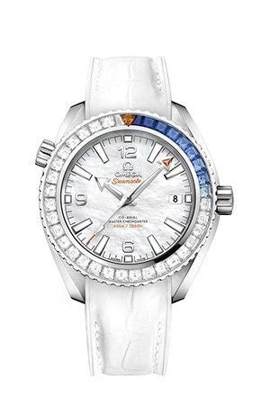 Omega - 215.58.40.20.05.001  Seamaster Planet Ocean 600M Co-Axial 39.5 Master Chronometer White Gold / Diamond / MOP