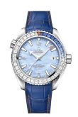 Omega - 215.58.44.21.07.001  Seamaster Planet Ocean 600M Co-Axial 43.5 Master Chronometer White Gold / Diamond / Blue MOP