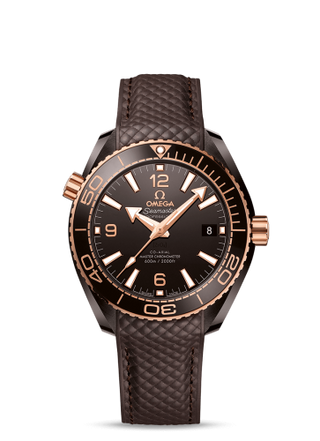 Omega - 215.62.40.20.13.001  Seamaster Planet Ocean 600M Co-Axial 39.5 Master Chronometer Deep Brown / Brown / Strap