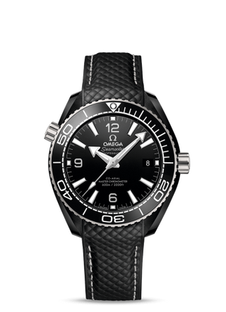 Omega - 215.92.40.20.01.001  Seamaster Planet Ocean 600M Co-Axial 39.5 Master Chronometer Deep Black  / Black / Strap