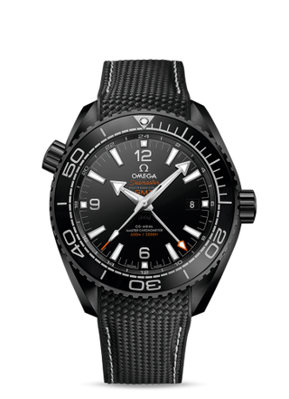 Omega - 215.92.46.22.01.001  Seamaster Planet Ocean 600M Co-Axial 45.5 Master Chronometer GMT Deep Black