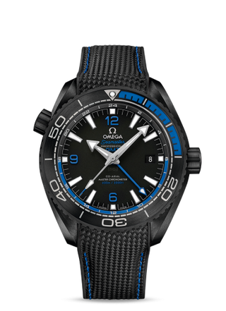 Omega - 215.92.46.22.01.002  Seamaster Planet Ocean 600M Co-Axial 45.5 Master Chronometer GMT Deep Black Blue