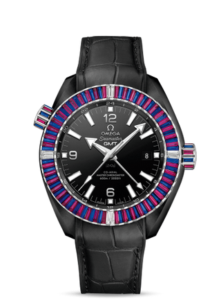 Omega - 215.98.46.22.01.003  Seamaster Planet Ocean 600M Co-Axial 45.5 Master Chronometer GMT Deep Black Sapphire