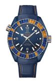 Omega - 215.98.46.22.03.001  Seamaster Planet Ocean 600M Co-Axial 45.5 Master Chronometer GMT Deep Blue Sapphire