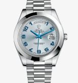 Rolex - 218206-0010  Day-Date II Platinum Ice Blue Arabic