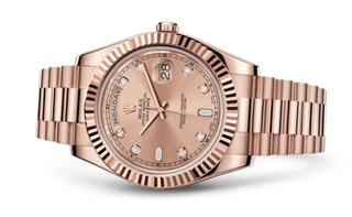 Rolex - 218235 -0008  Day-Date II Everose Pink Diamonds