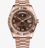 Rolex - 218235-0035  Day-Date II Everose Chocolate Roman