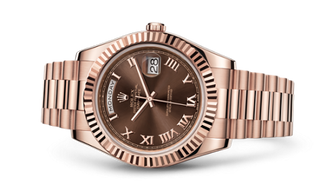 Rolex - 218235-0035  Day-Date II Everose Chocolate Roman