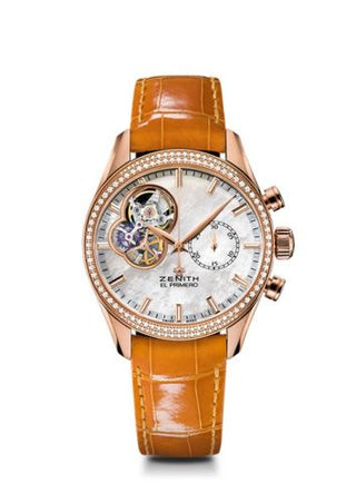 Zenith - 22.2150.4062/81.C753  El Primero Chronomaster Lady 38 Rose Gold / Mother of Pearl / Alligator