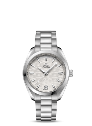 Omega - 220.10.34.20.02.002  Seamaster Aqua Terra 150M Master Chronometer 34 Stainless Steel / Silver-Waves / Bracelet