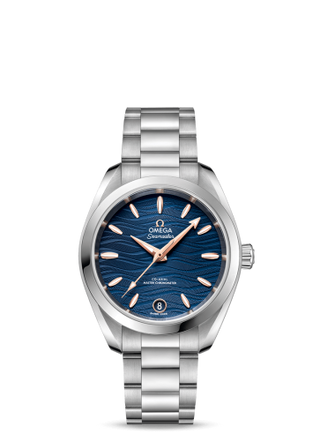 Omega - 220.10.34.20.03.001  Seamaster Aqua Terra 150M Master Chronometer 34 Stainless Steel / Blue-Waves / Bracelet