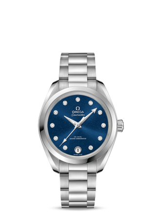 Omega - 220.10.34.20.53.001  Seamaster Aqua Terra 150M Master Chronometer 34 Stainless Steel / Blue / Bracelet