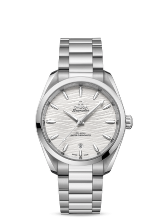 Omega - 220.10.38.20.02.003  Seamaster Aqua Terra 150M Master Chronometer 38 Stainless Steel / Silver-Waves / Bracelet