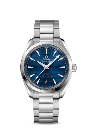 Omega - 220.10.38.20.03.001  Seamaster Aqua Terra 150M Master Chronometer 38 Stainless Steel / Blue / Bracelet