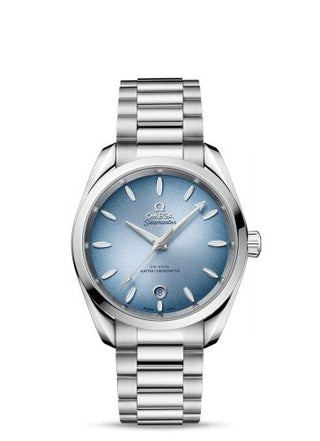 Omega - 220.10.38.20.03.004  Seamaster Aqua Terra 150M Master Chronometer 38 Stainless Steel / Summer Blue / Bracelet