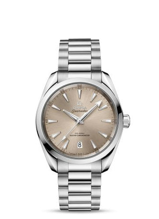 Omega - 220.10.38.20.09.001  Seamaster Aqua Terra 150M Master Chronometer 38 Stainless Steel / Sandstone / Bracelet