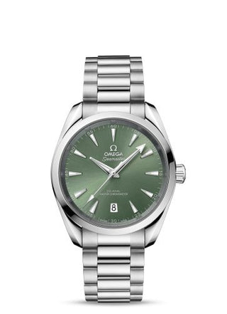 Omega - 220.10.38.20.10.002  Seamaster Aqua Terra 150M Master Chronometer 38 Stainless Steel / Bay Green / Bracelet