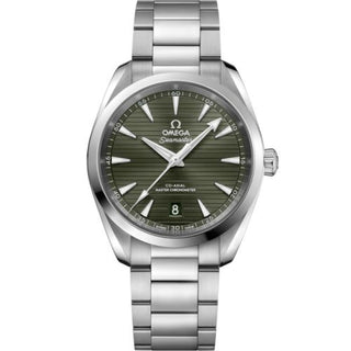 Omega - 220.10.38.20.10.003  Seamaster Aqua Terra 150M Master Chronometer 38 Stainless Steel / Green / Bracelet