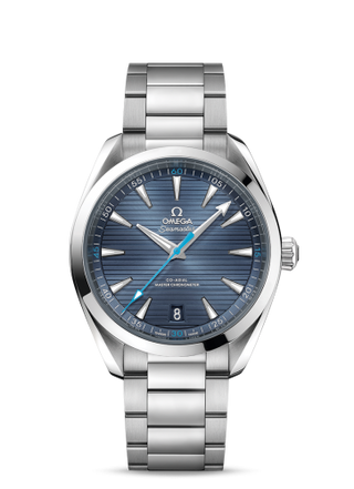 Omega - 220.10.41.21.03.002  Seamaster Aqua Terra 150M Master Chronometer 41 Stainless Steel / Blue / Bracelet