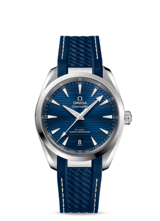 Omega - 220.12.38.20.03.001  Seamaster Aqua Terra 150M Master Chronometer 38 Stainless Steel / Blue / Rubber