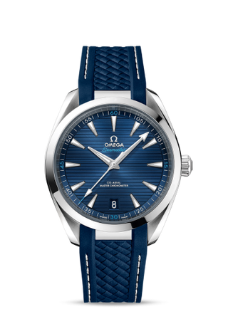 Omega - 220.12.41.21.03.001  Seamaster Aqua Terra 150M Master Chronometer 41 Stainless Steel / Blue / Rubber