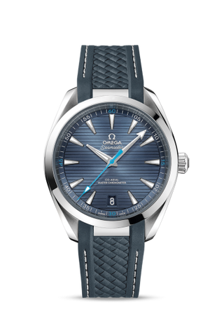 Omega - 220.12.41.21.03.002  Seamaster Aqua Terra 150M Master Chronometer 41 Stainless Steel / Blue / Rubber