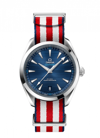 Omega - 220.12.41.21.03.004  Seamaster Aqua Terra 150M Master Chronometer 41 Stainless Steel / Blue / NATO / Paralympics