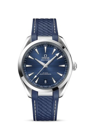 Omega - 220.12.41.21.03.007  Seamaster Aqua Terra 150M Master Chronometer 41 Stainless Steel / Blue / Rubber