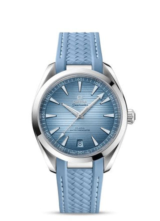 Omega - 220.12.41.21.03.008  Seamaster Aqua Terra 150M Master Chronometer 41 Stainless Steel / Summer Blue / Rubber