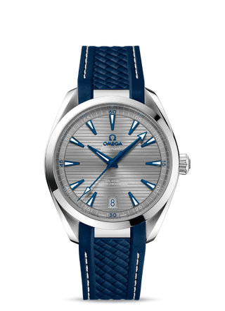 Omega - 220.12.41.21.06.001  Seamaster Aqua Terra 150M Master Chronometer 41 Stainless Steel / Grey / Rubber