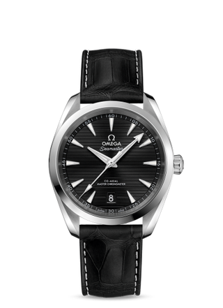 Omega - 220.13.38.20.01.001  Seamaster Aqua Terra 150M Master Chronometer 38 Stainless Steel / Black / Alligator