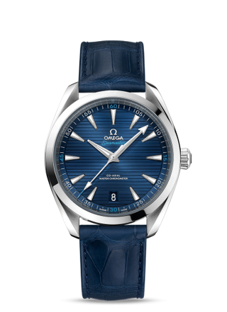 Omega - 220.13.41.21.03.001  Seamaster Aqua Terra 150M Master Chronometer 41 Stainless Steel / Blue / Alligator