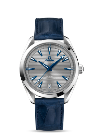 Omega - 220.13.41.21.06.001  Seamaster Aqua Terra 150M Master Chronometer 41 Stainless Steel / Grey / Alligator