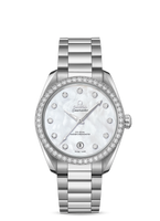 Omega Seamaster Aqua Terra 150M Master Chronometer 38 Stainless Steel / Diamond / Grey MOP / Bracelet (220.15.38.20.55.001)