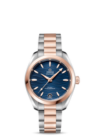 Omega Seamaster Aqua Terra 150M Master Chronometer 34 Stainless Steel / Sedna Gold / Grey-Waves / Alligator (220.20.34.20.03.001)